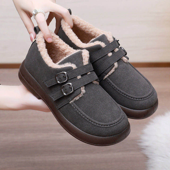 Women's Warm Winter Shoes – Flat, Fur Lined & Anti-Slip for All-Day Comfort
