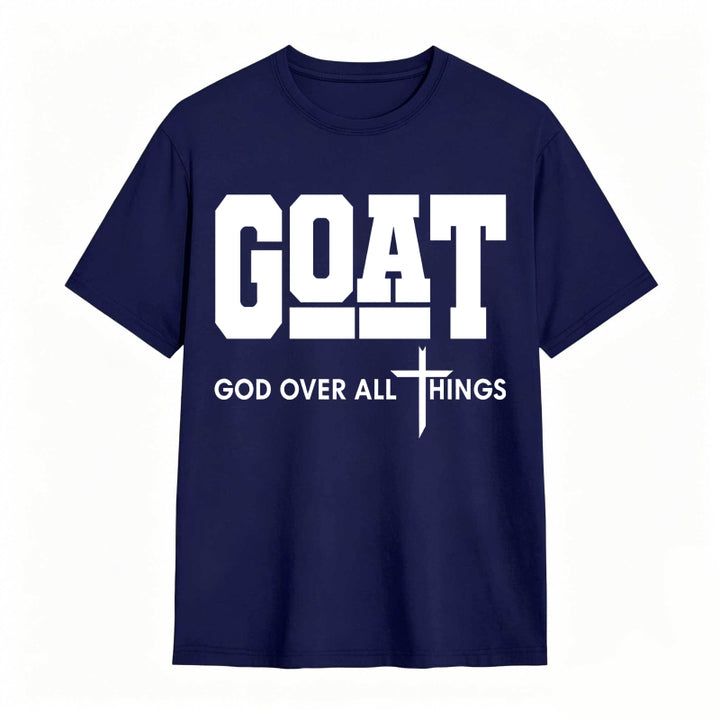 GOAT (“God Over All Things”) graphic T-shirt