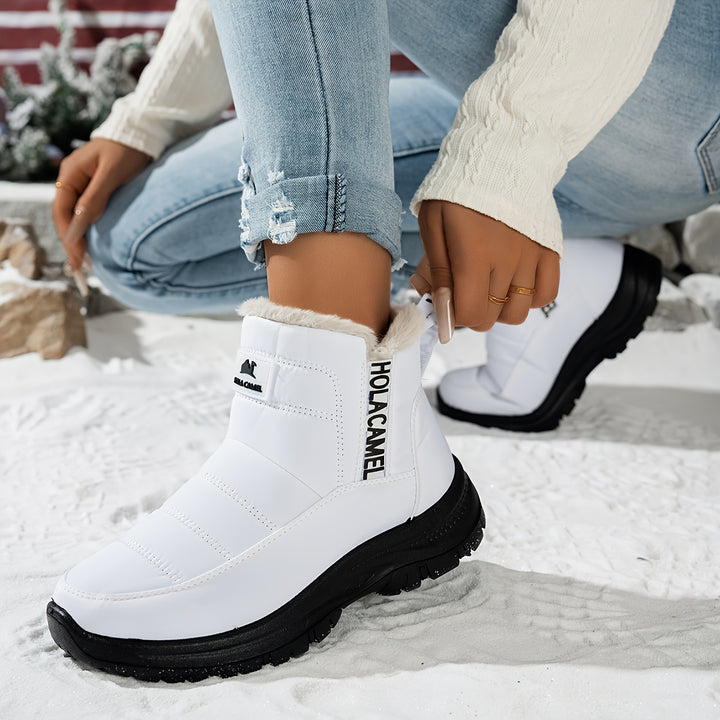Women's Durable Fleece-Lined Boots – Warm, Wear-Resistant & Easy to Walk In