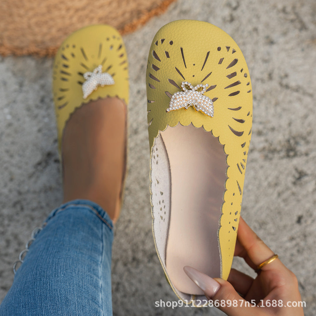 Women's Lightweight Comfort Flats – Breathable Soft Slip-On Shoes