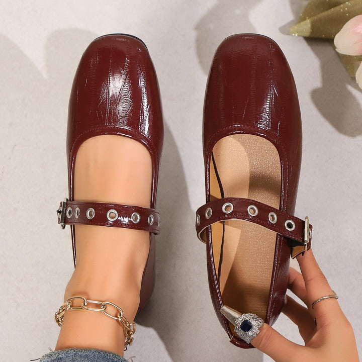 Women's Comfortable Mary Jane Flats – Soft Round Toe Strap Shoes