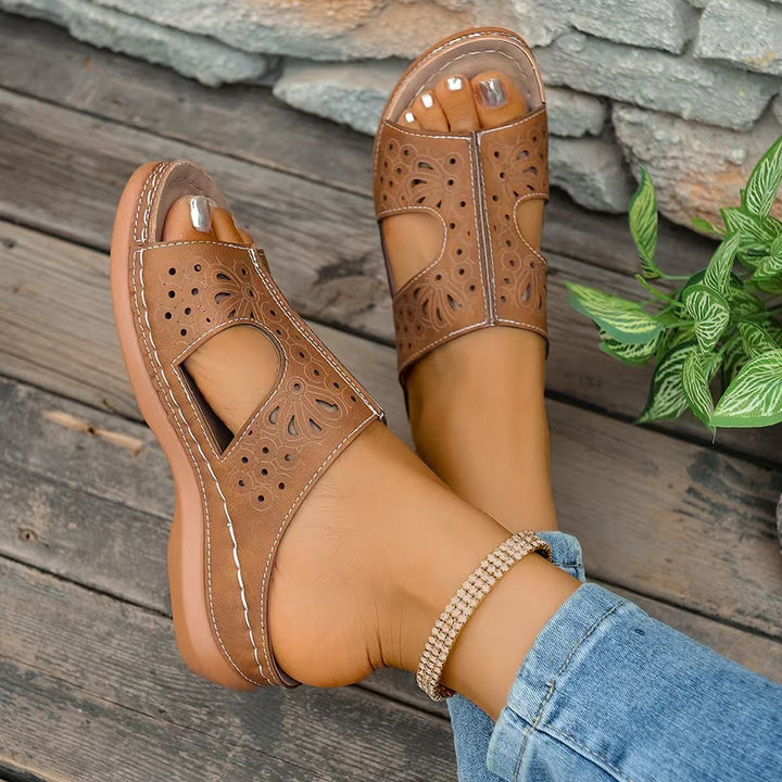 Women's Summer Breathable Cutout Sandals – Lightweight, Soft & Perfect for All-Day Wear