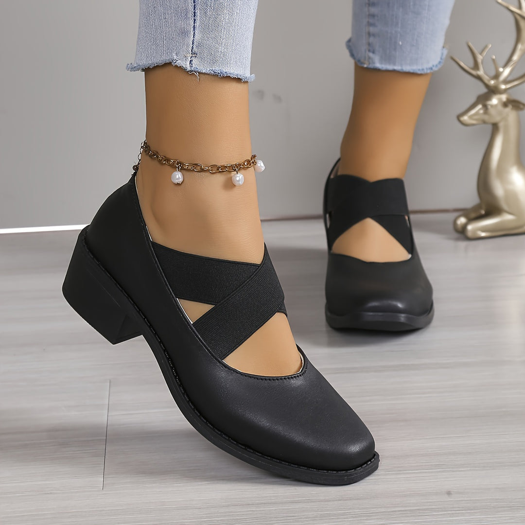 Women's Vintage Soft Leather Mary Jane Comfort Flats