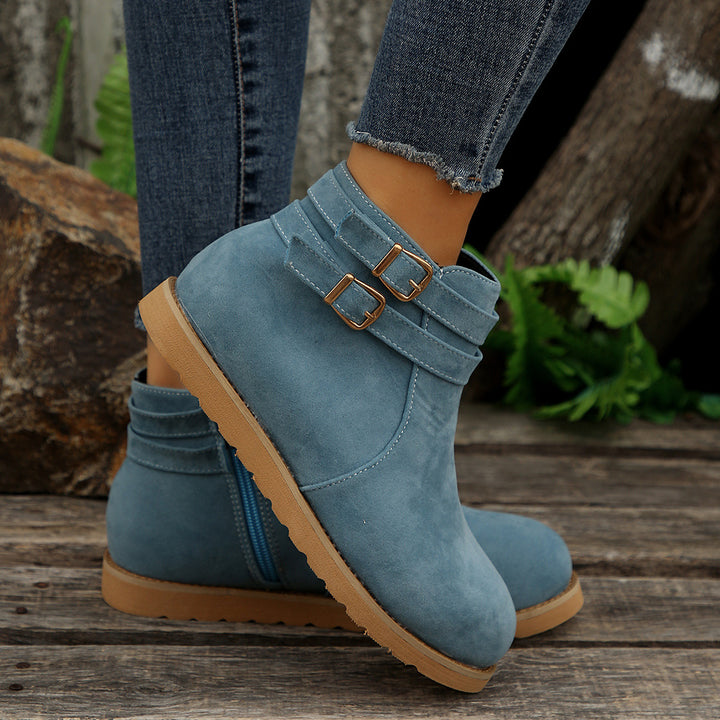 Women's Retro Ankle Boots – Comfortable Fall & Winter Shoes for Everyday Wear