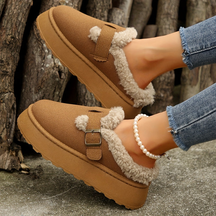 Women's Warm & Comfortable Mules – Soft Plush-Lined Shoes