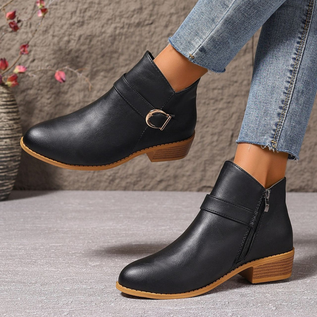 Women's Vintage Ankle Boots– Comfortable Everyday Boots for Fall & Winter