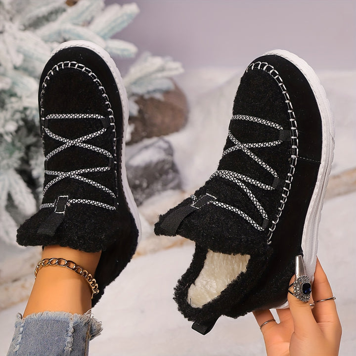 Women's Winter Comfort Snow Boots– Soft Plush-Lined Snow Boots with a Comfortable Insole