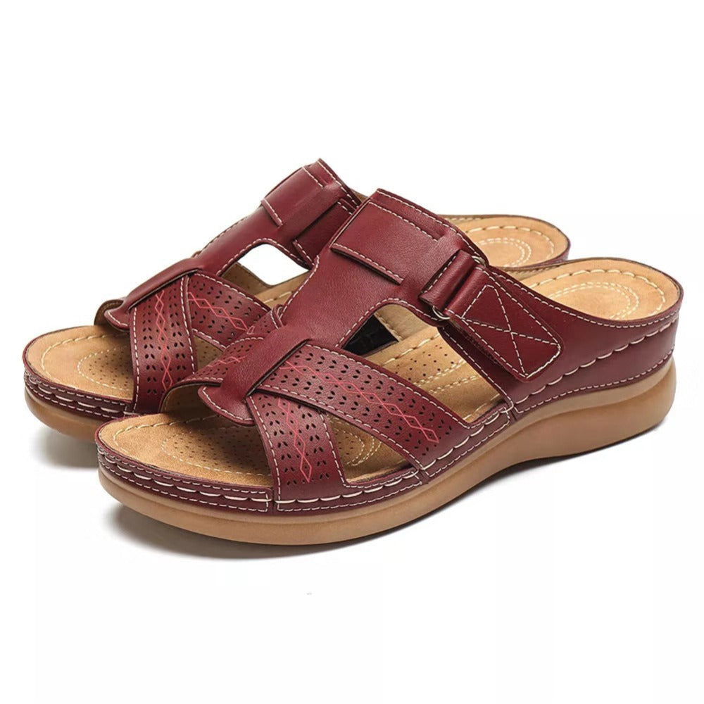 Retro Summer Wedge Sandals for Women – Chic, Lightweight & Supportive