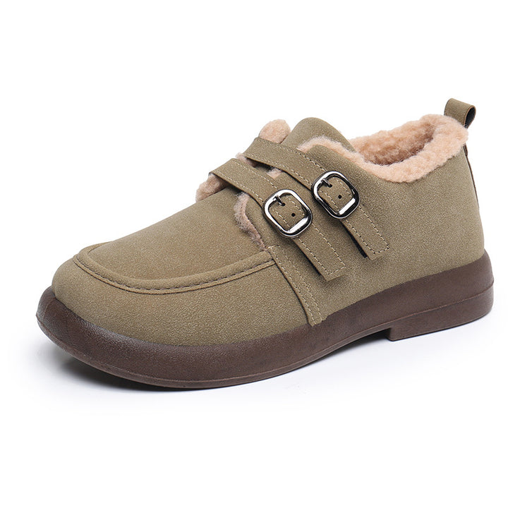 Women's Warm Winter Shoes – Flat, Fur Lined & Anti-Slip for All-Day Comfort