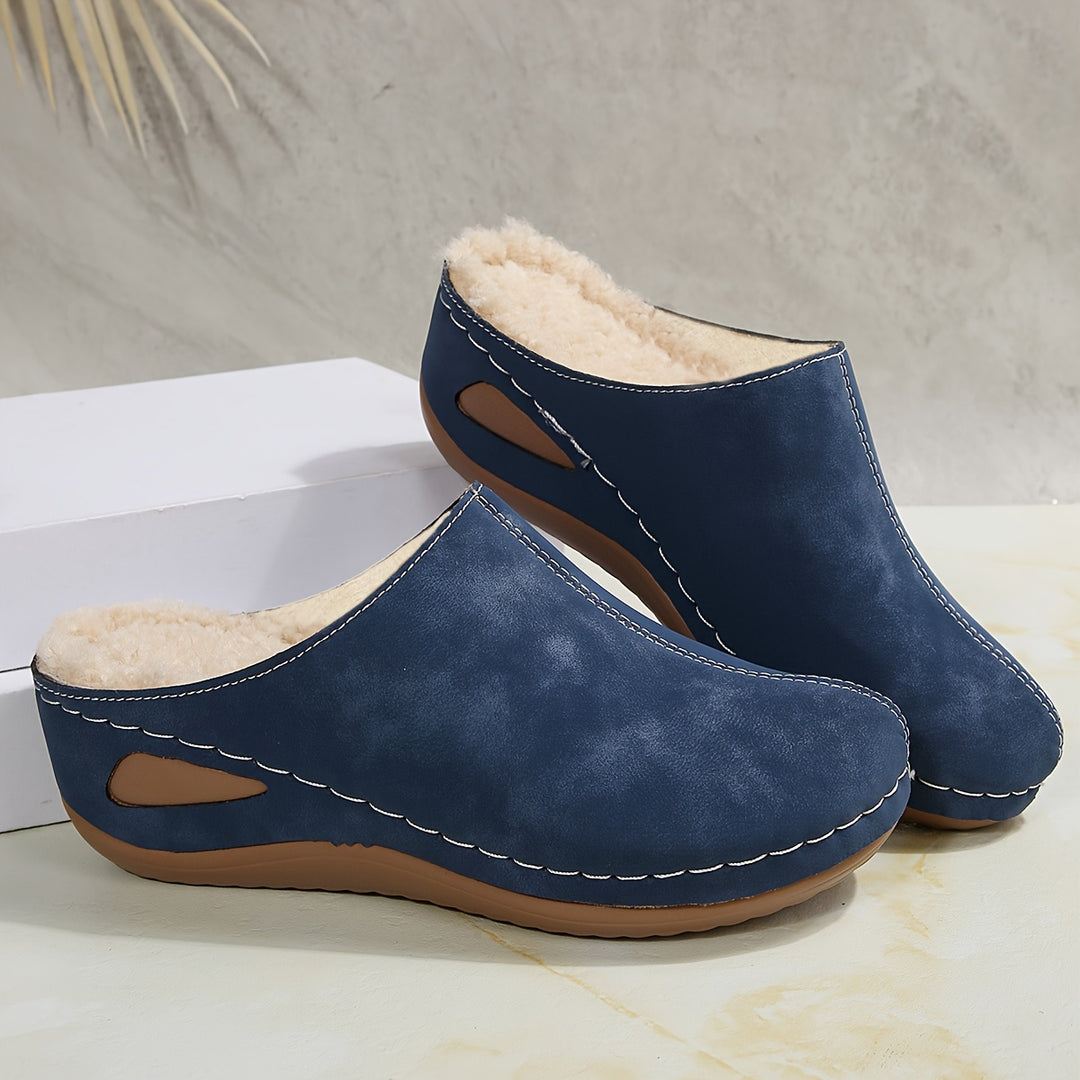 Women's Comfy Winter House Slippers – Soft Plush Lining, Supportive Sole, Slip-On Style