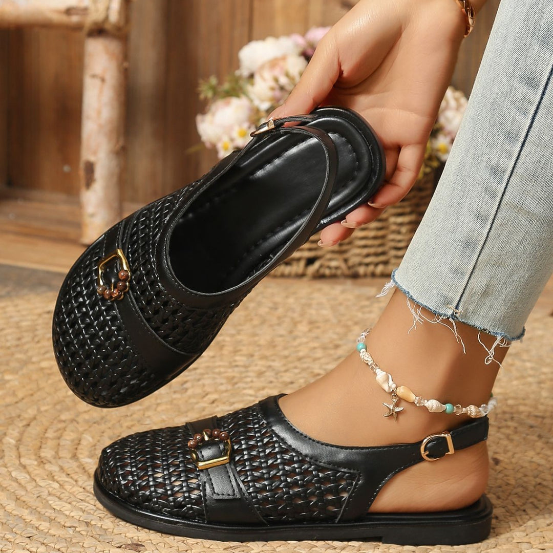 Breathable Cutout Comfort Shoes – Soft Leather Slip-Ons for All-Day Support