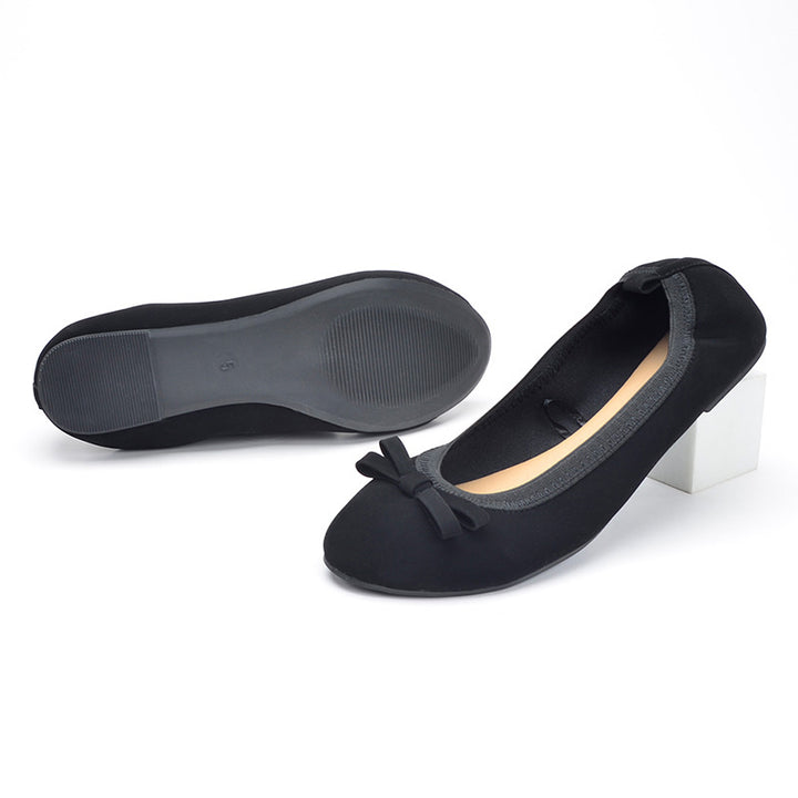 Women's Ballet Flats – Comfortable Bow Slip-On Shoes for Walking & Daily Style