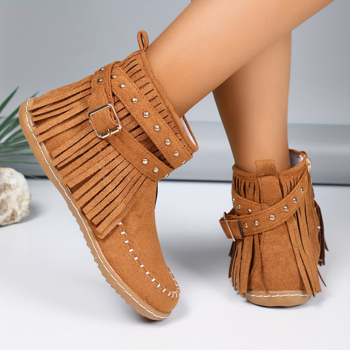 Women's Vintage Fringe Boots