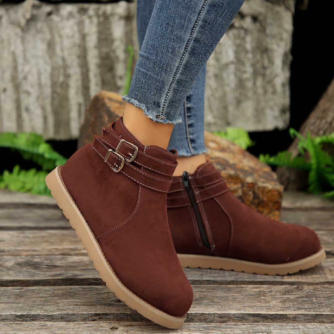 Women's Retro Ankle Boots – Comfortable Fall & Winter Shoes for Everyday Wear