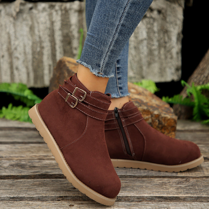 Women's Retro Ankle Boots – Comfortable Fall & Winter Shoes for Everyday Wear