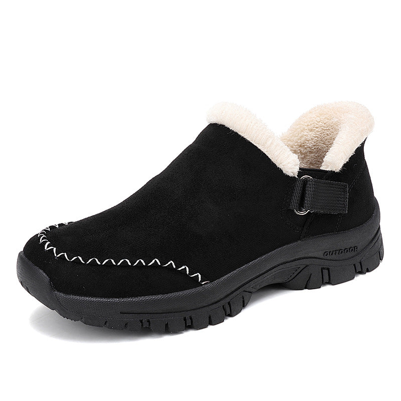Women's Lightweight Hiking Boots – Wide-Width Comfort Boots with Non-Slip Sole for Fall & Winter