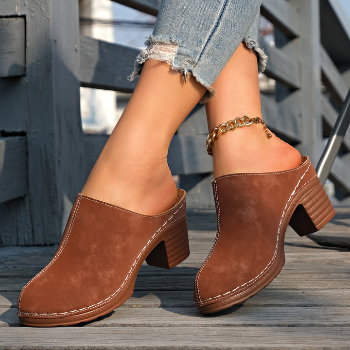 Women's Boho Mules – Comfortable Breathable Slip-On Shoes for Everyday & Vacation Wear