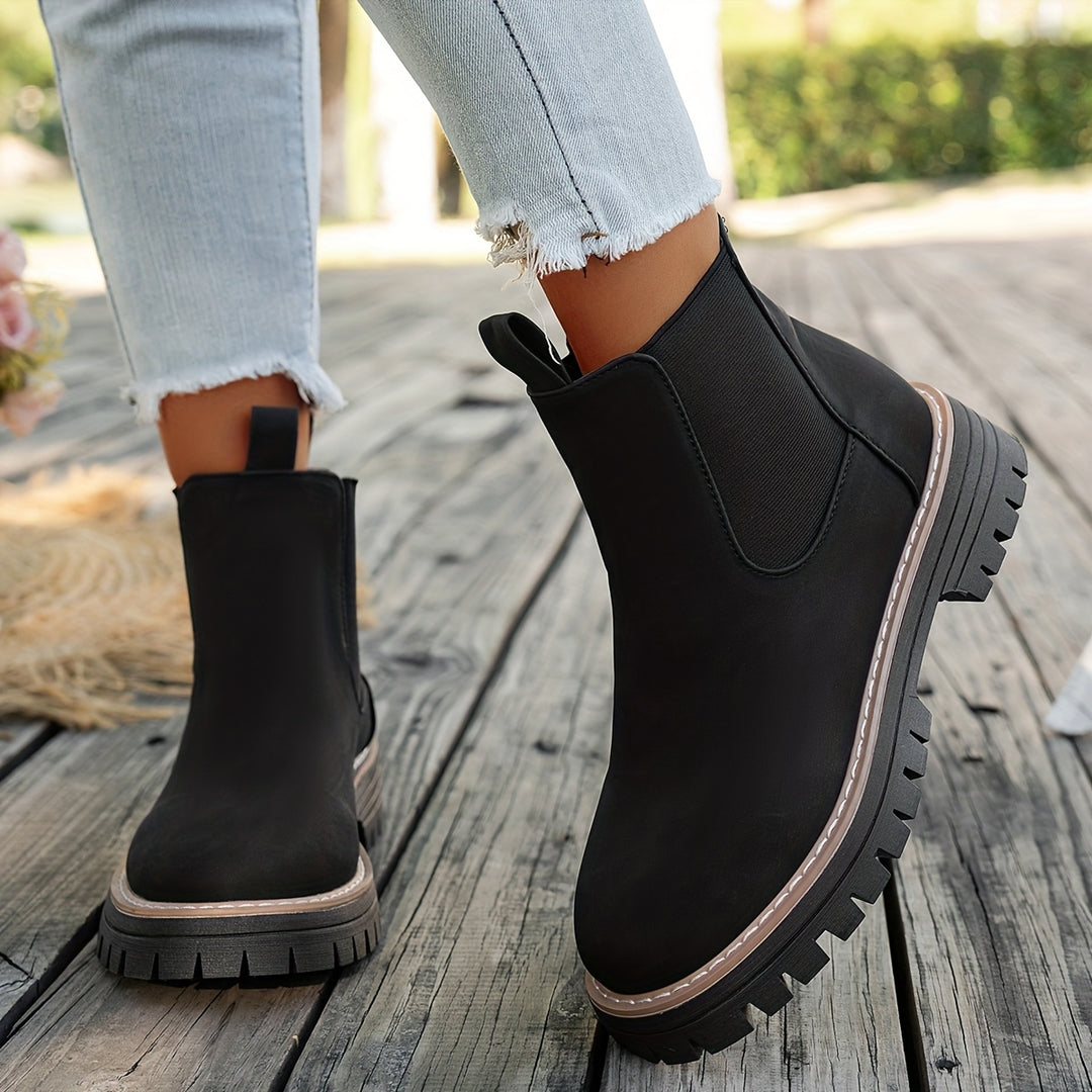 Women's Easy Slip-On Chelsea Boots – Lightweight, Non-Slip & All-Day Comfort Ankle Booties