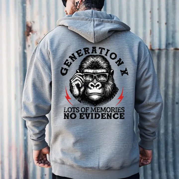 Generation X Lots Of Memories No Evidence Hoodies