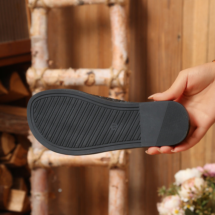 Breathable Cutout Comfort Shoes – Soft Leather Slip-Ons for All-Day Support
