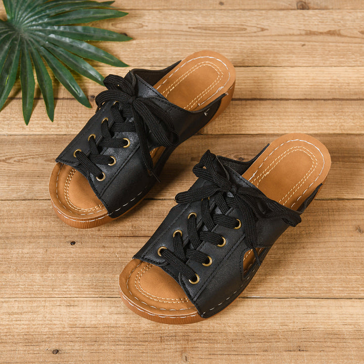 Women's Vintage Comfort Flat Sandals –Comfortable Wedge Summer Slippers