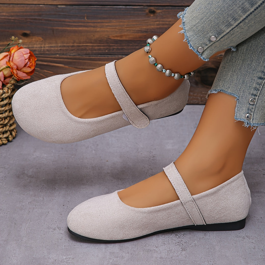 Vintage Fall Mary Jane Flats – Soft Comfortable Shoes for Women