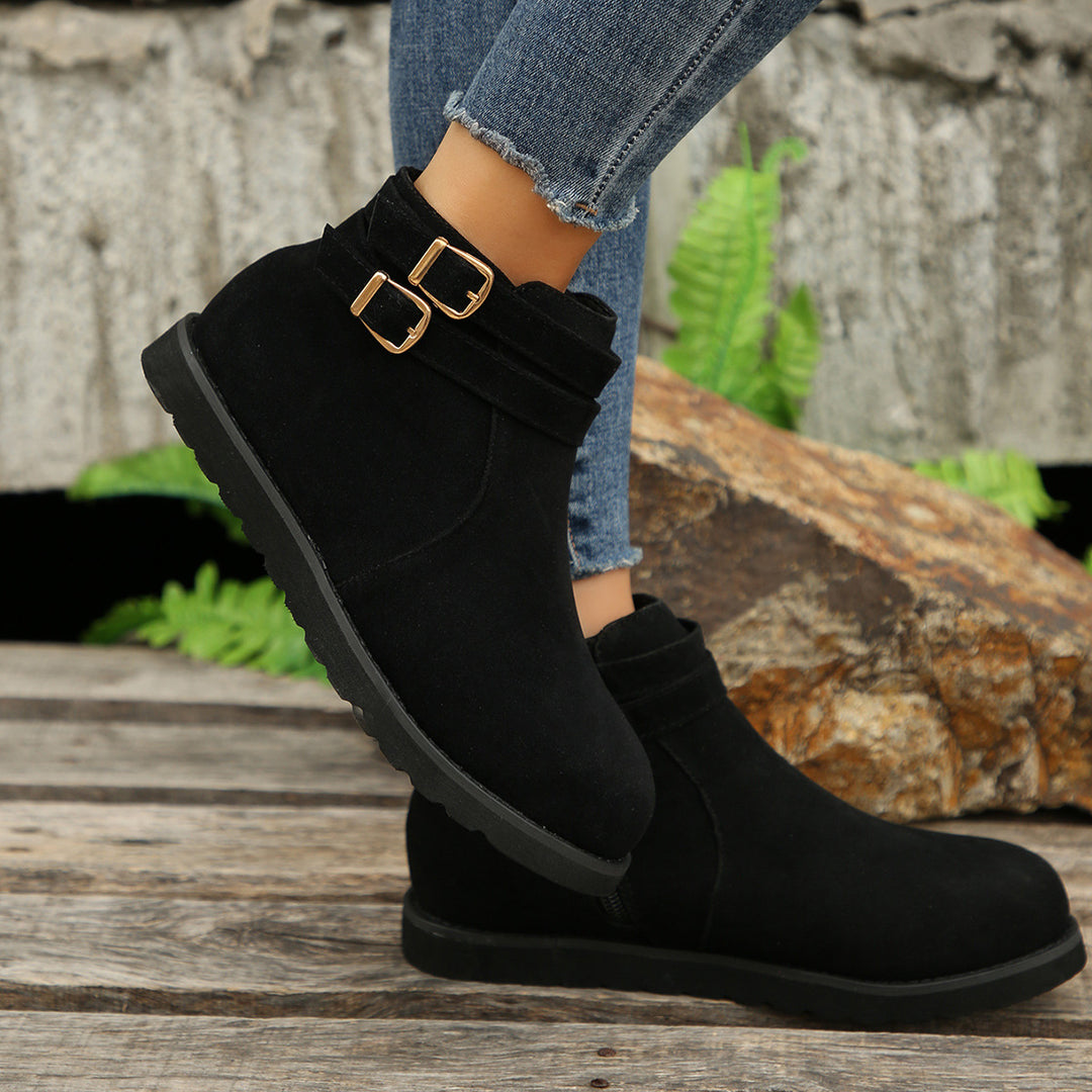 Women's Retro Ankle Boots – Comfortable Fall & Winter Shoes for Everyday Wear