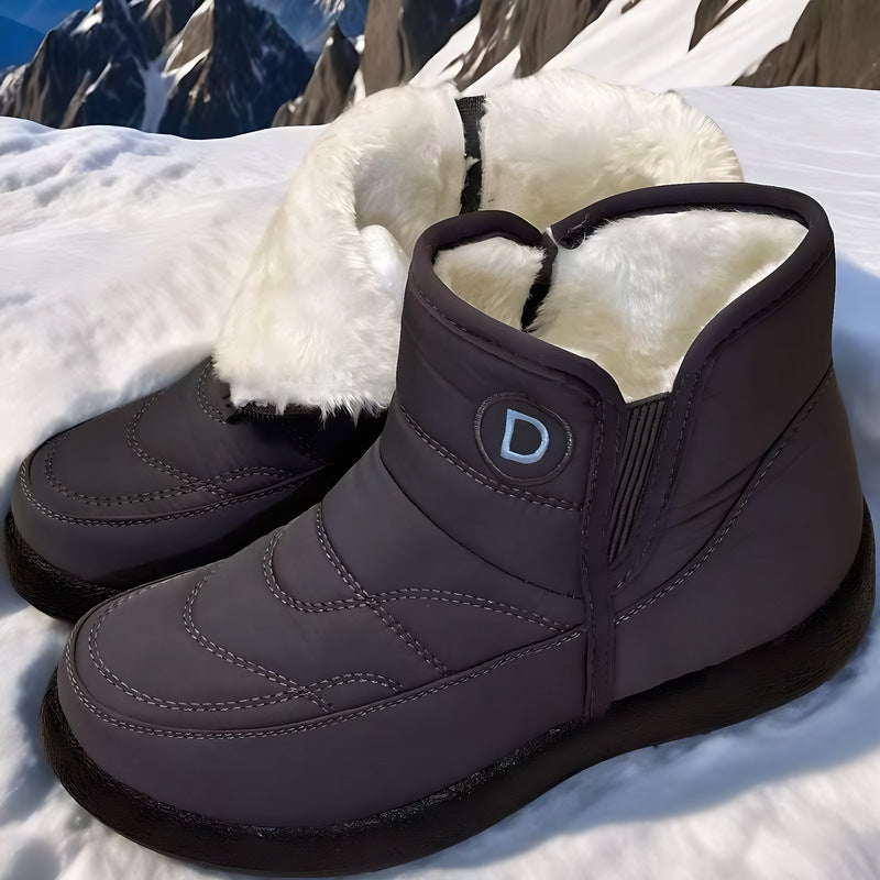 Women's Winter Snow Boots – Warm Fur Lining, Waterproof & Non-Slip Design