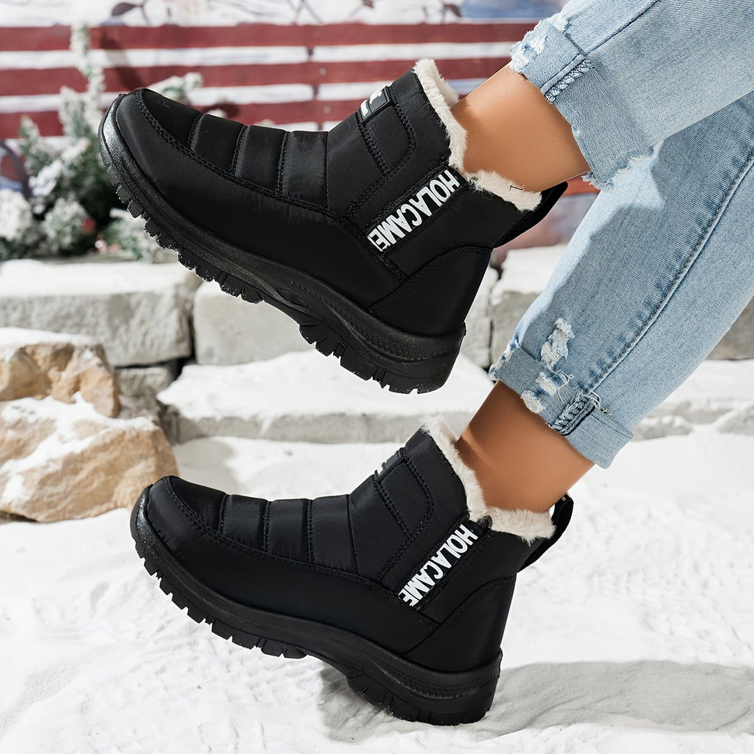 Women's Durable Fleece-Lined Boots – Warm, Wear-Resistant & Easy to Walk In