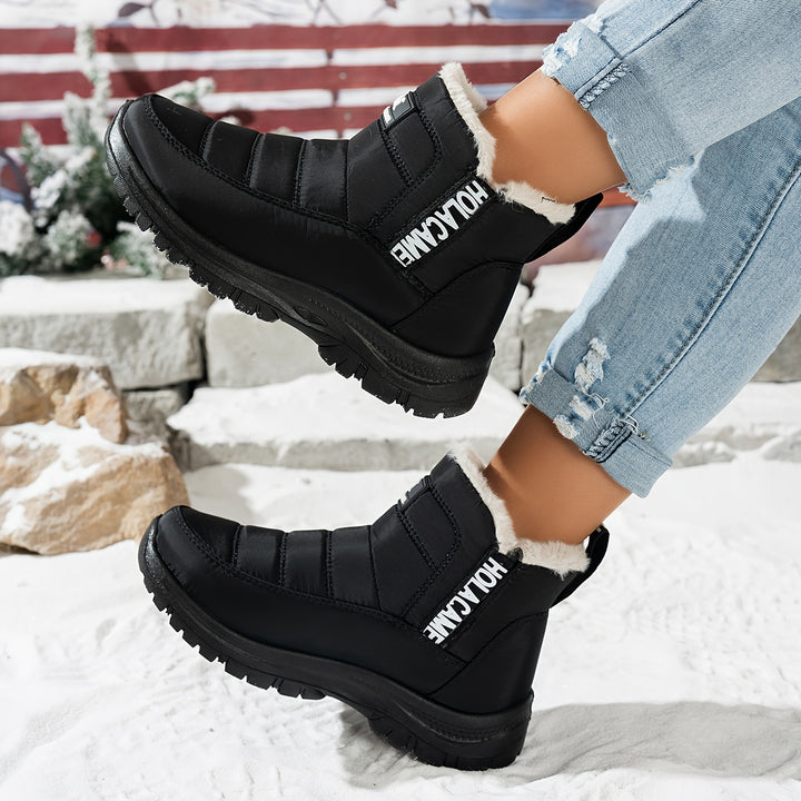 Women's Durable Fleece-Lined Boots – Warm, Wear-Resistant & Easy to Walk In