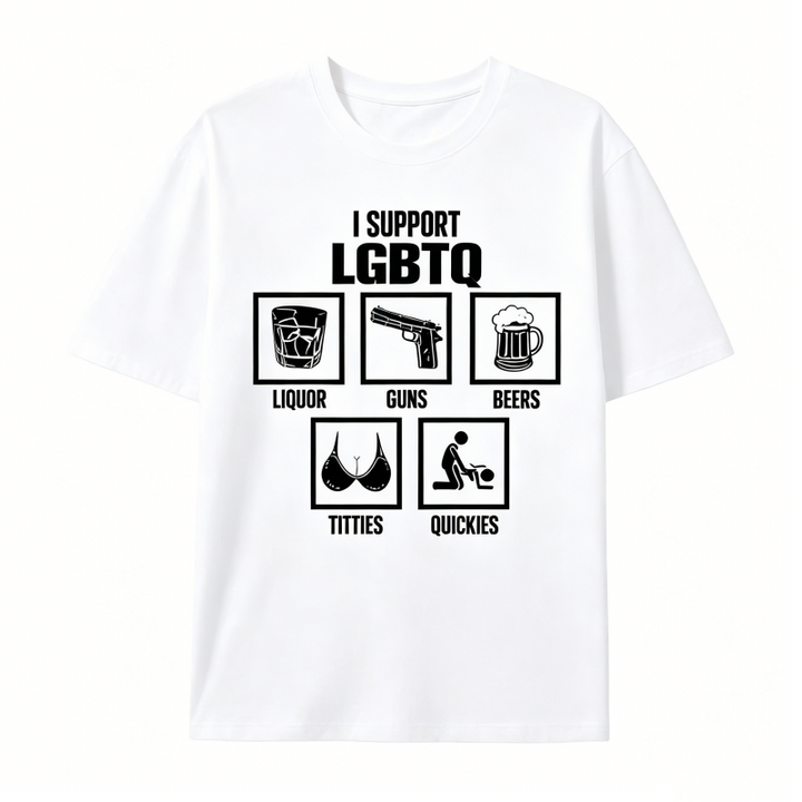I Support LGBTQ Funny T-Shirt