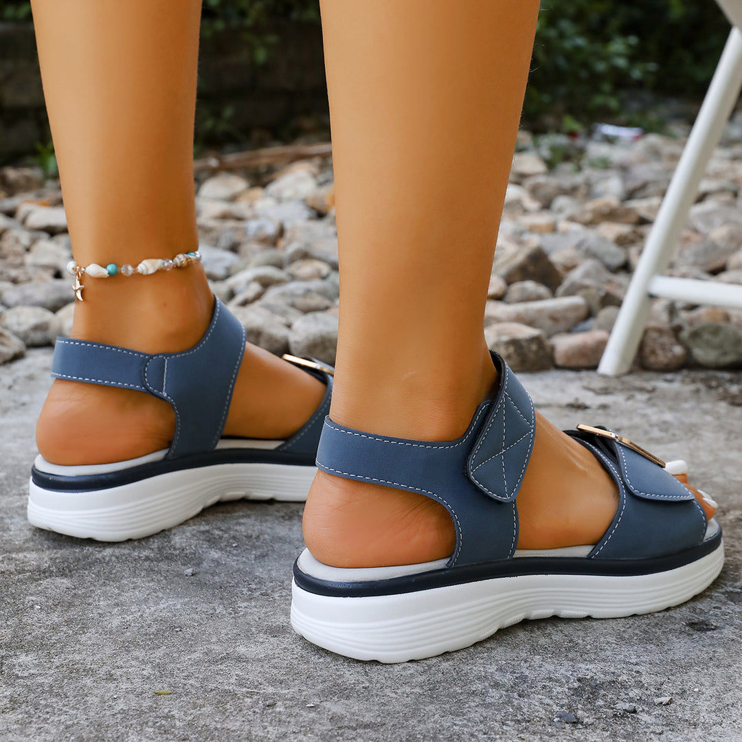 Women's Comfortable Walking Sandals – Cushioned Platform Summer Shoes