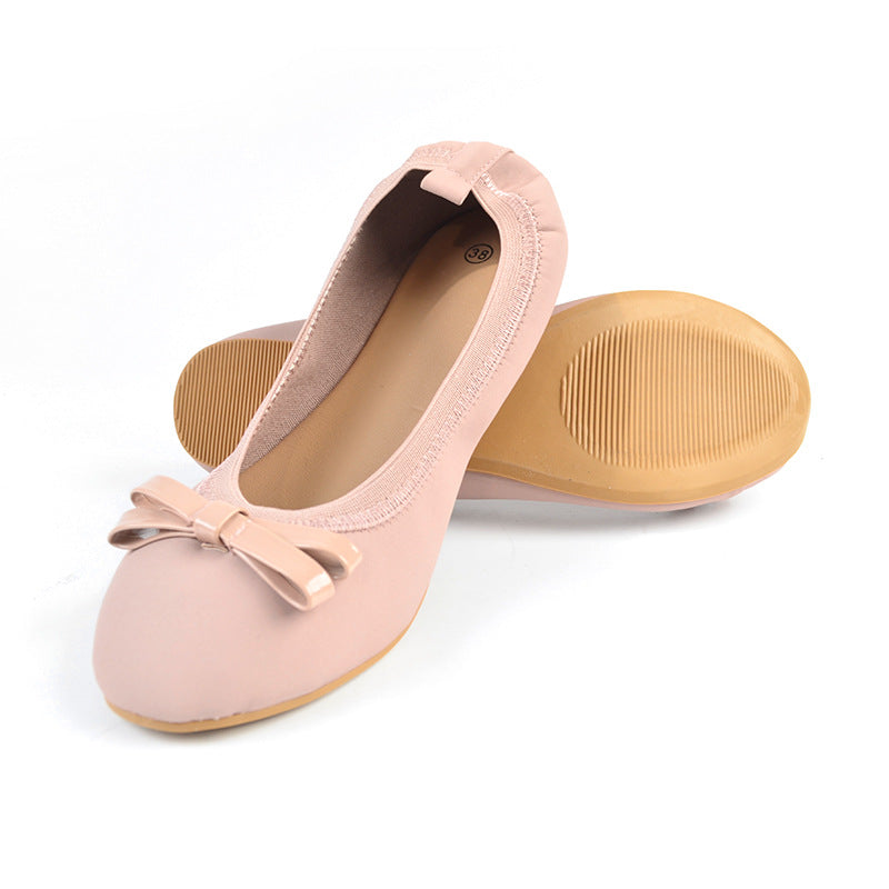 Women's Ballet Flats – Comfortable Bow Slip-On Shoes for Walking & Daily Style