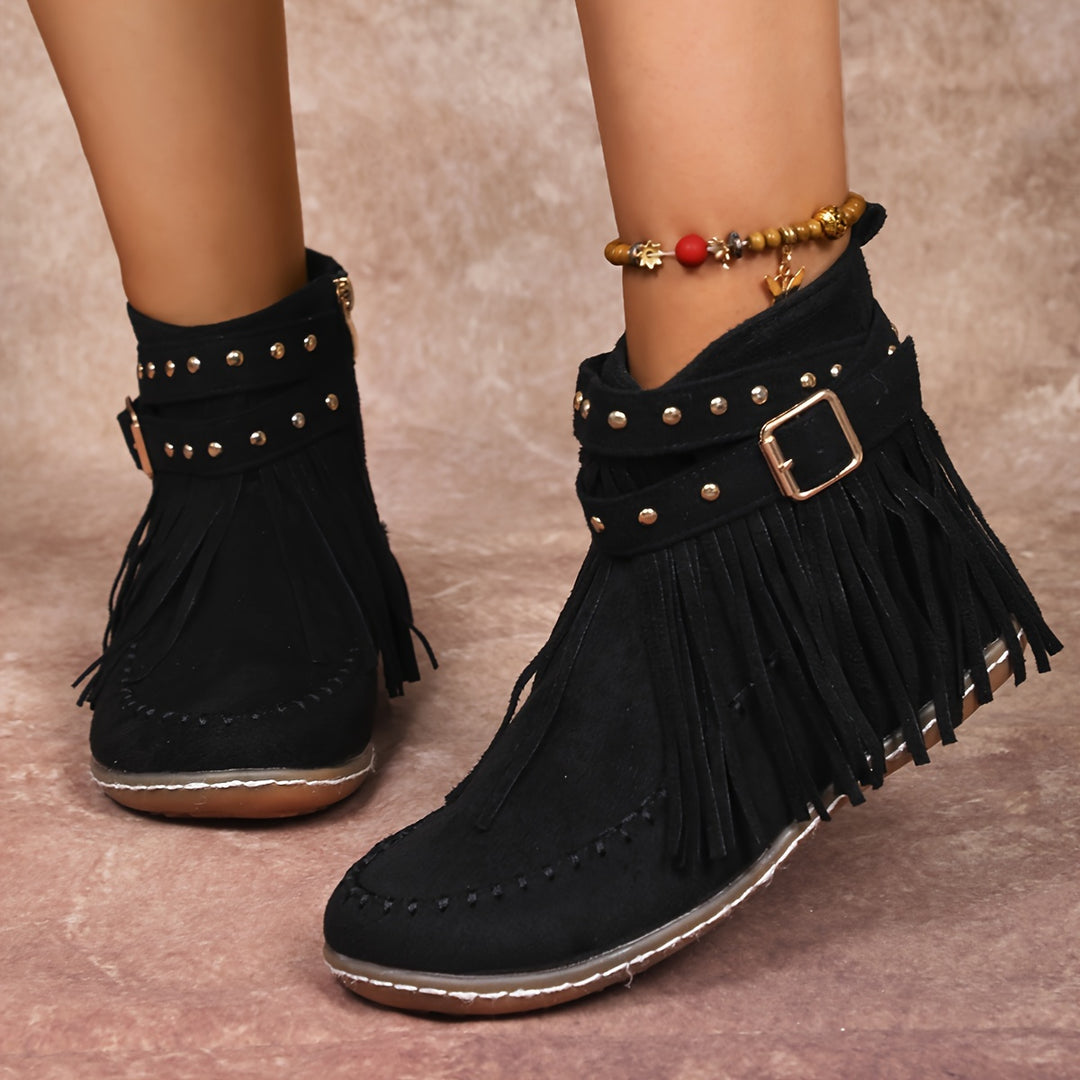 Women's Vintage Fringe Boots