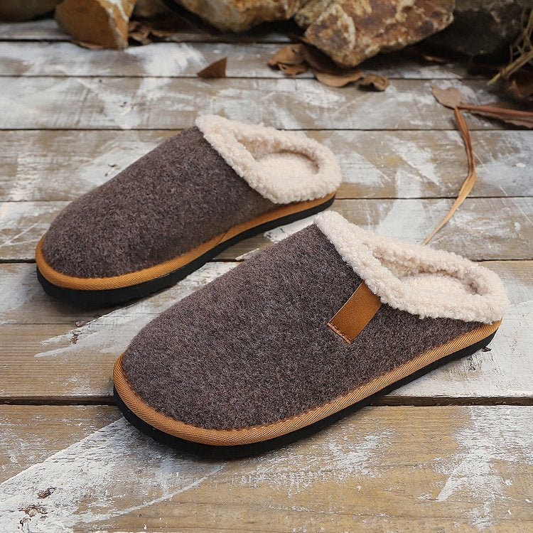 Women's Warm Plush Slippers – Cloud-Soft Comfort with Thick Non-Slip Sole for Indoor & Outdoor Wear