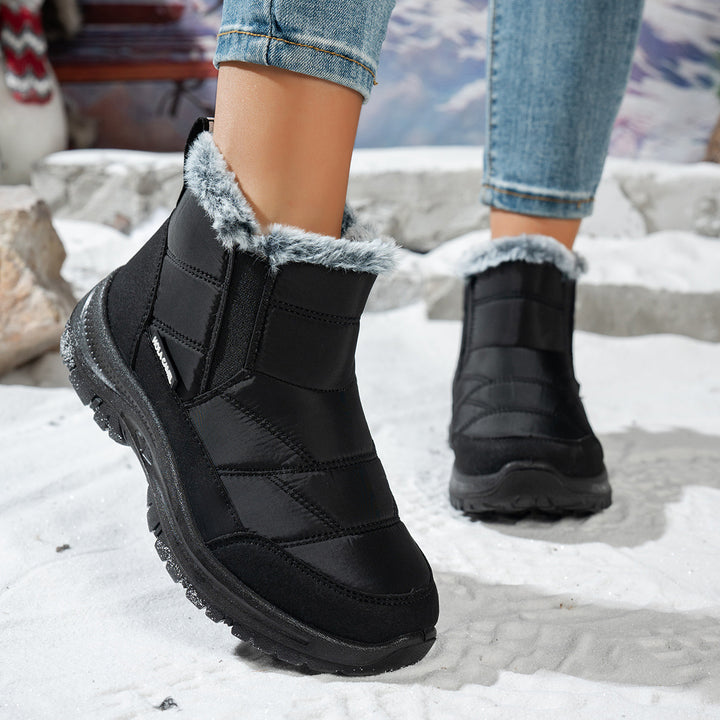 Women's Warm Winter Snow Boots – Warm Waterproof Non-Slip Boots for Cold Weather