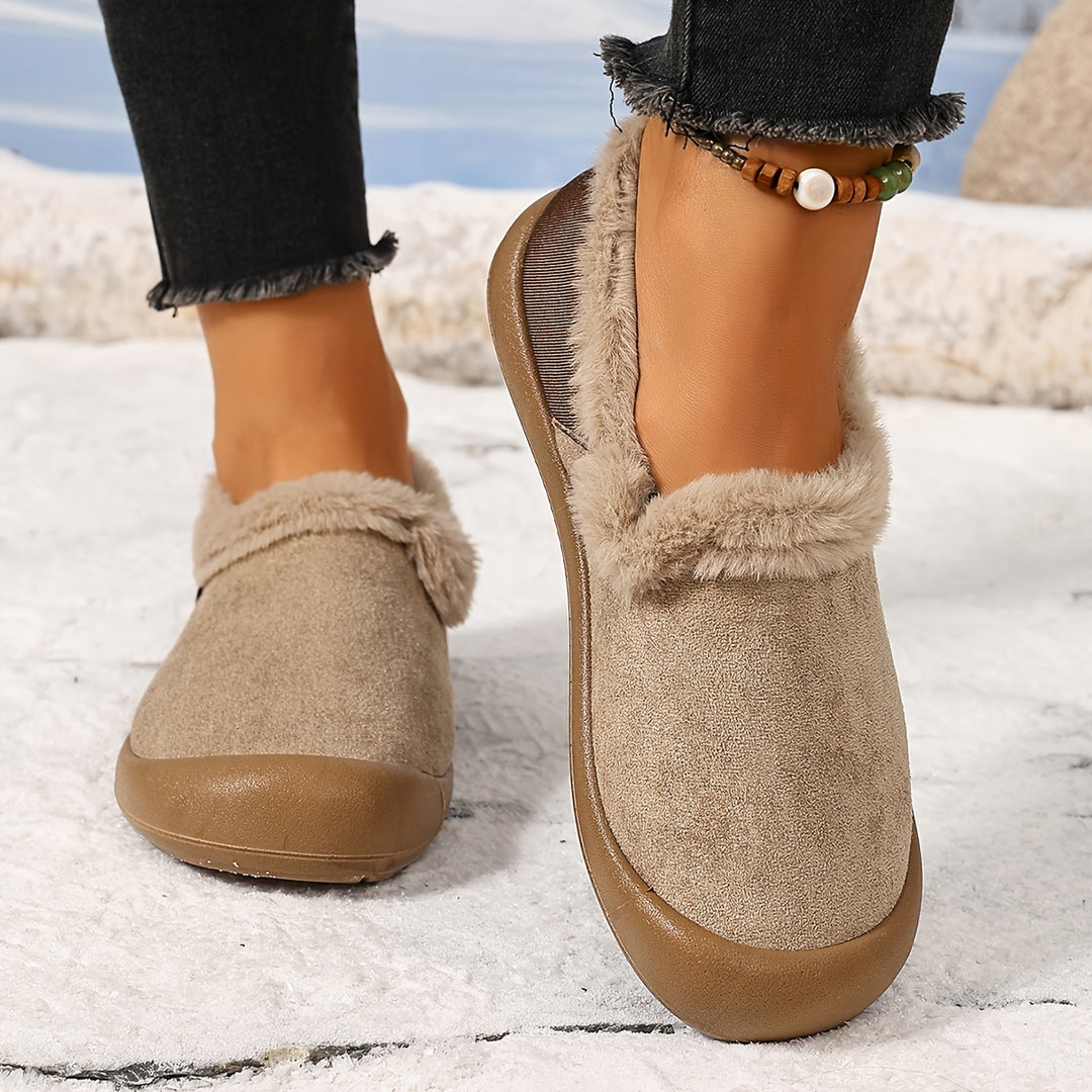Women's Warm Winter House Boots – Plush-Lined Shoes with a Non-Slip Sole