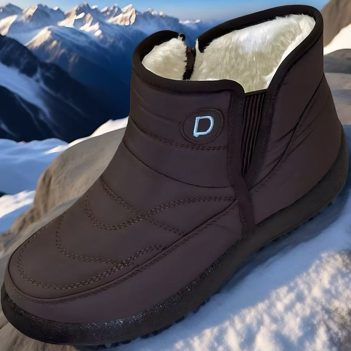 Women's Winter Snow Boots – Warm Fur Lining, Waterproof & Non-Slip Design