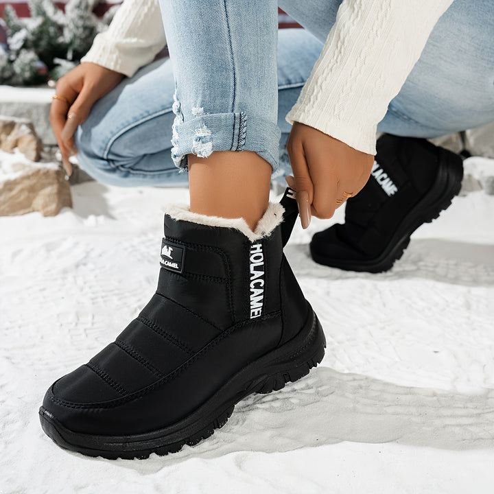 Women's Durable Fleece-Lined Boots – Warm, Wear-Resistant & Easy to Walk In