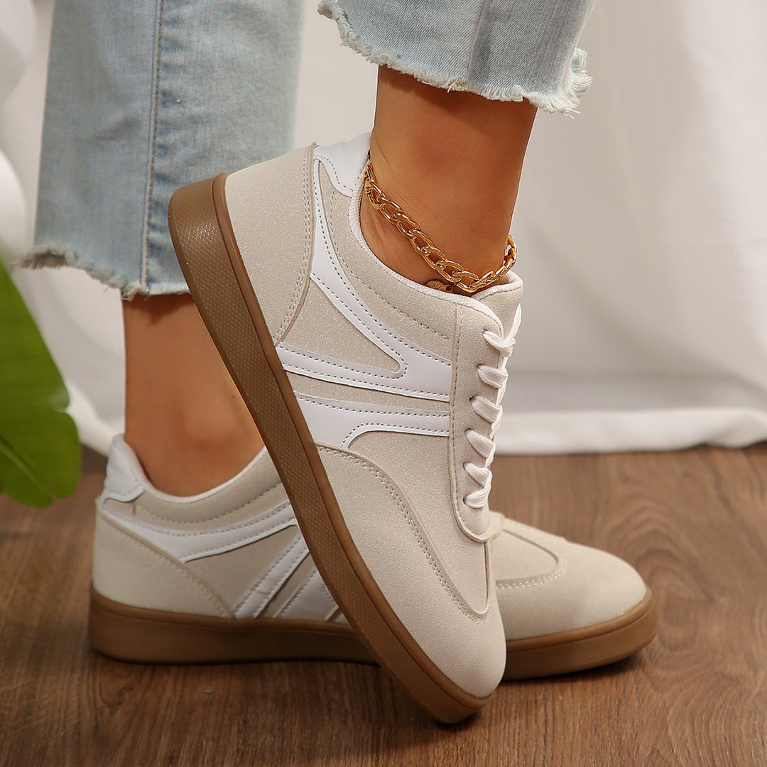 Women's Vintage Casual Platform Sneakers – Comfortable Round Toe & Easy-to-Match Style