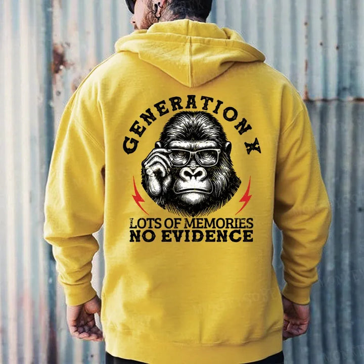 Generation X Lots Of Memories No Evidence Hoodies