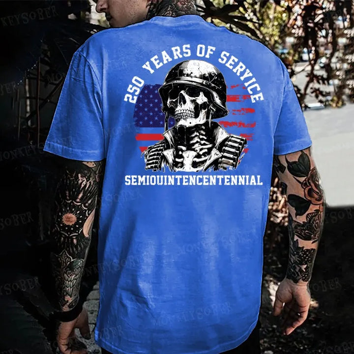 250 YEARS OF SERVICE SEMIOUINTENCENTENNIAL Monkey T-shirt