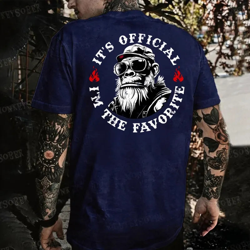 It's Official I'm The Favorite Monkey T-shirt