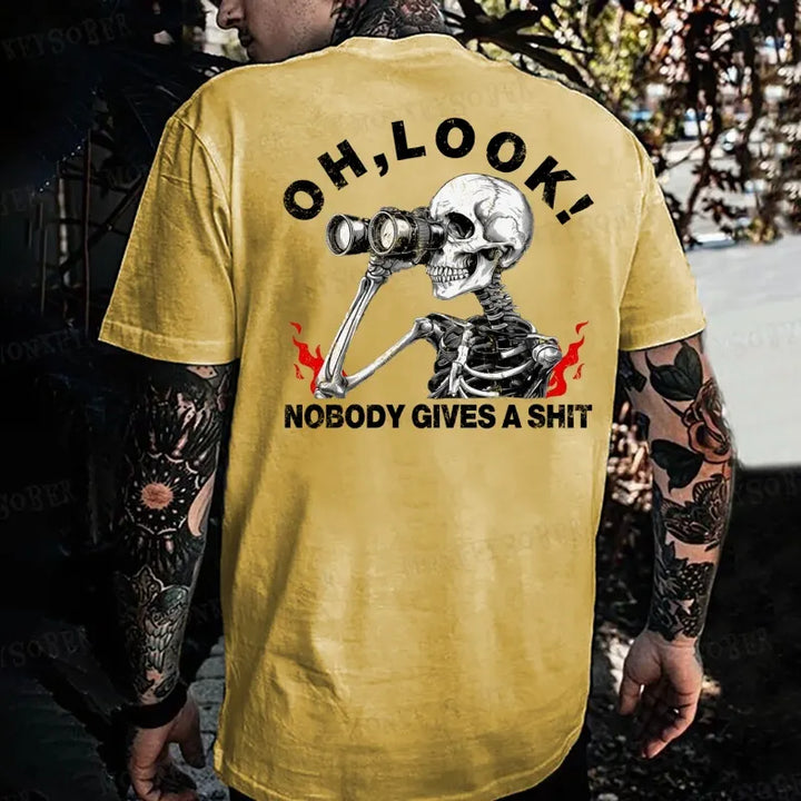 Oh, Look! Nobody Gives A Shit  Monkey T-shirt