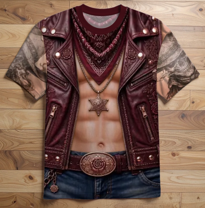 Custom Cowboy Warrior T-shirt - Personalized Birthday Gifts For Husband, Son, Grandson, Yourself - Cowboy Six Pack