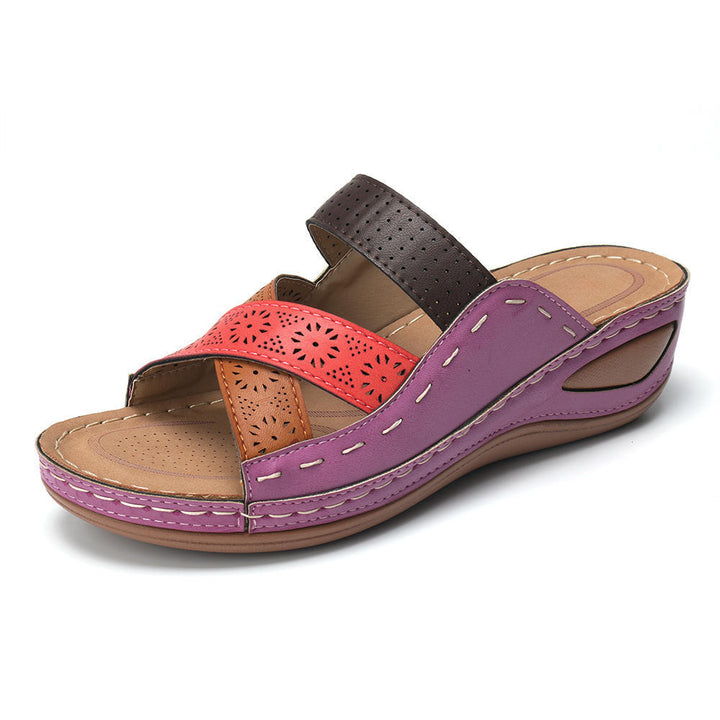 Cushioned Platform Comfort Sandals – Supportive Slip-On for All-Day Walking