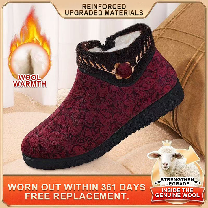Women's Warm Winter Boots – Wool-Lined, Non-Slip Boots with a Flexible Comfort Sole
