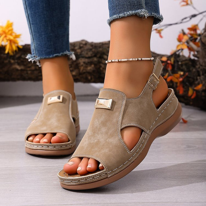 Women's Comfort Support Wedge Sandals – Lightweight Summer Orthopedic Walking Sandals