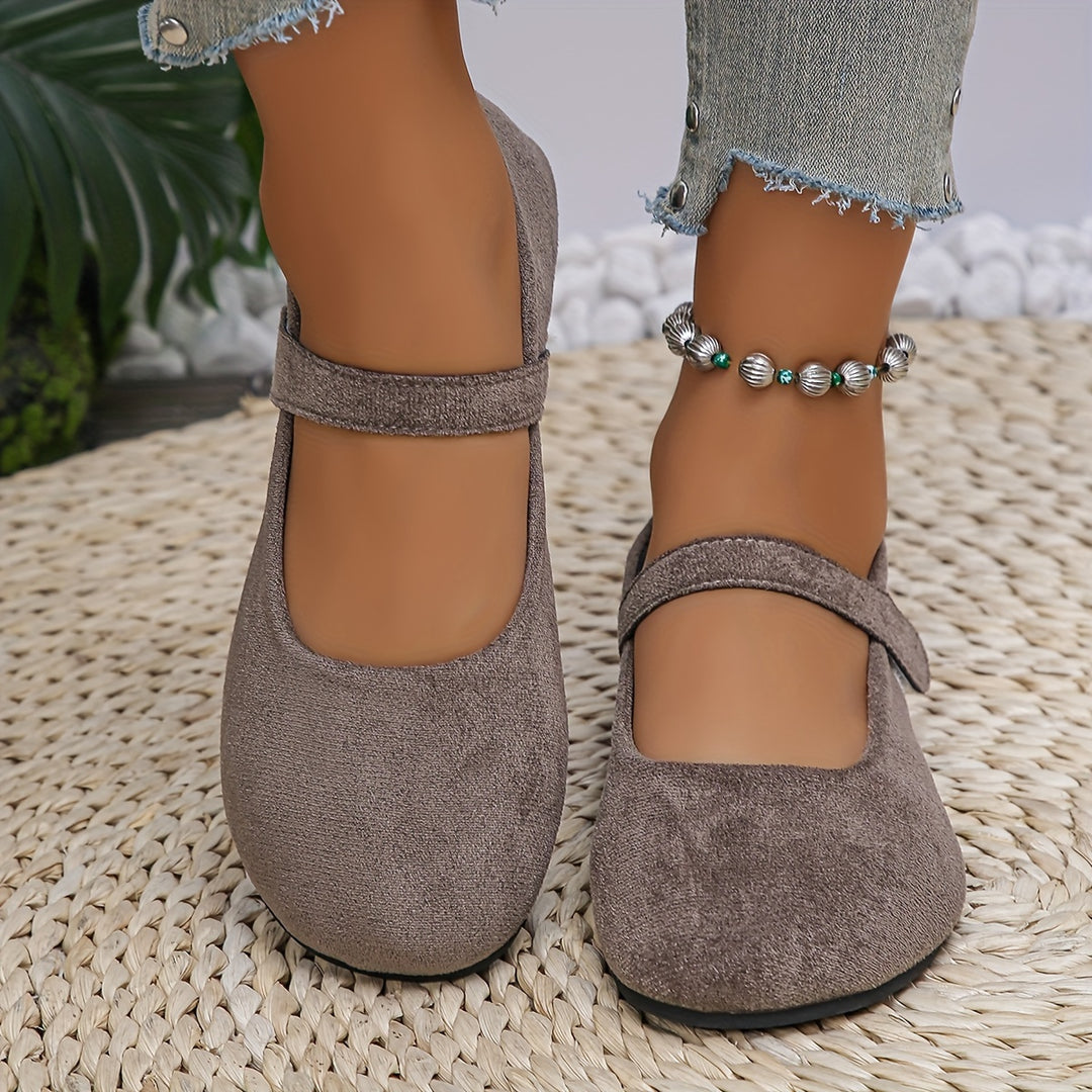 Vintage Fall Mary Jane Flats – Soft Comfortable Shoes for Women