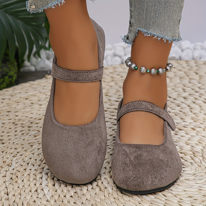 Vintage Fall Mary Jane Flats – Soft Comfortable Shoes for Women